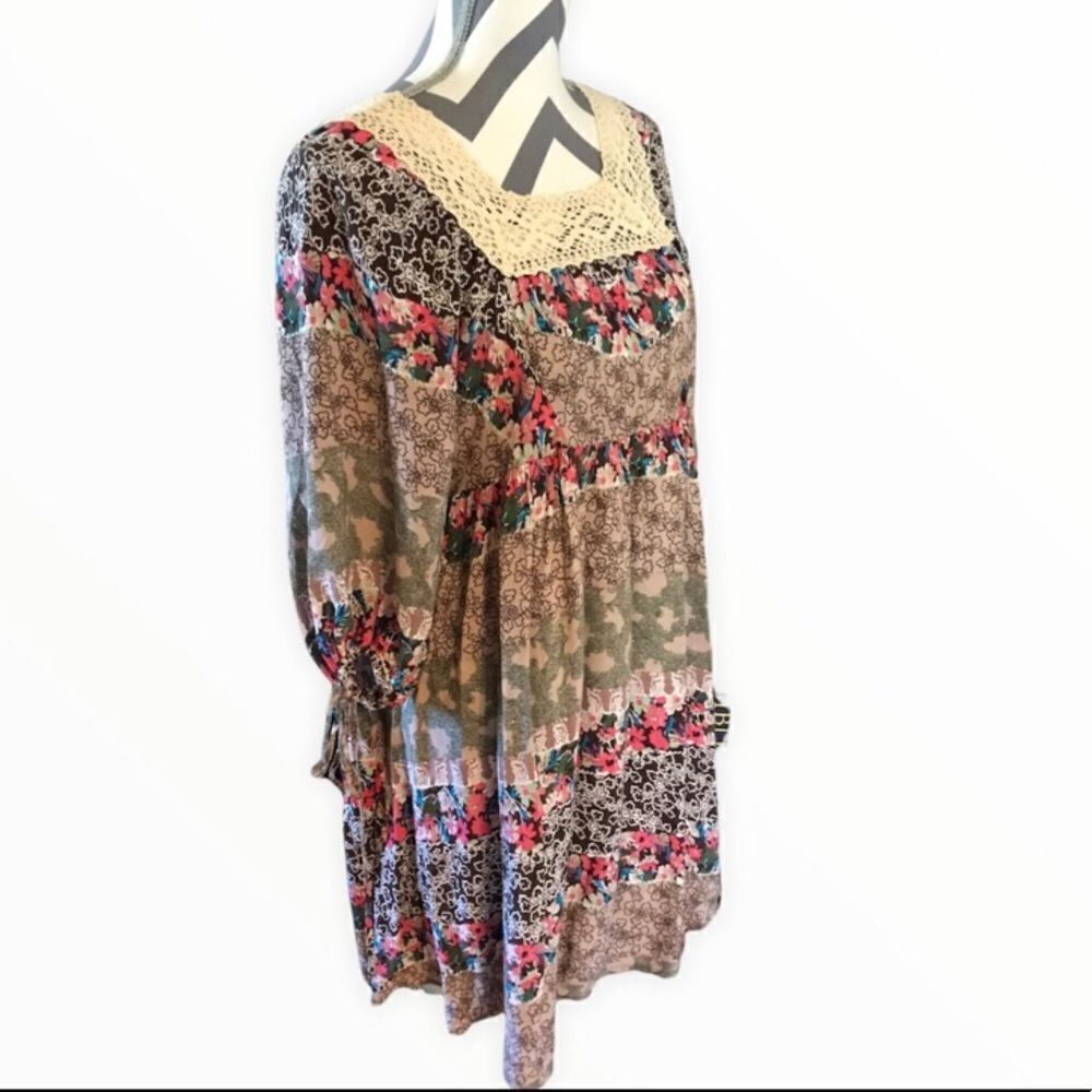 Entro SMALL Multicolored Boho Style Dress - Picture 2 of 3
